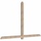 Ekena Millwork Eugene Smooth Timber Gable Bracket, Douglas Fir, 96"W x 60"H x 3 1/2"D x 3 1/2"F, 15/12 Pitch GBW096X60X0404EUG00SDF - alternate 2